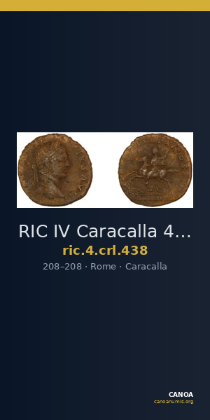 RIC IV Caracalla 438 — CANOA