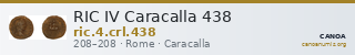 RIC IV Caracalla 438 — CANOA