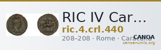 RIC IV Caracalla 440 — CANOA