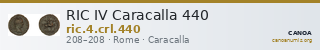 RIC IV Caracalla 440 — CANOA