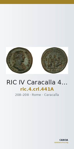 RIC IV Caracalla 441A — CANOA