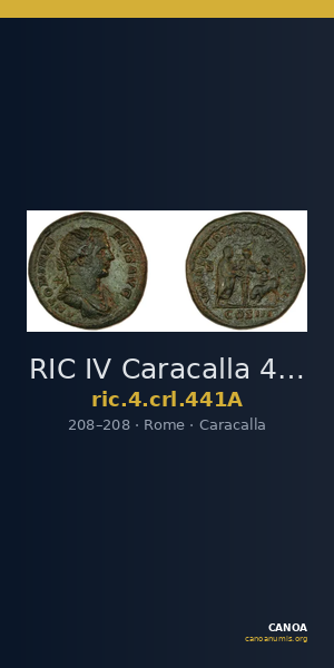 RIC IV Caracalla 441A — CANOA