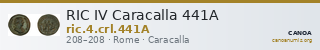 RIC IV Caracalla 441A — CANOA