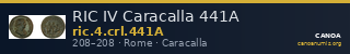 RIC IV Caracalla 441A — CANOA