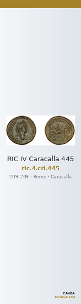RIC IV Caracalla 445 — CANOA