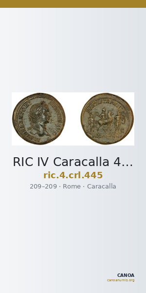 RIC IV Caracalla 445 — CANOA
