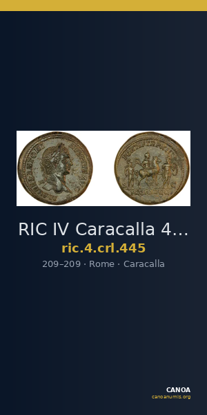 RIC IV Caracalla 445 — CANOA
