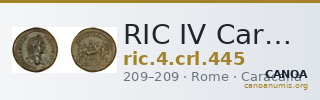 RIC IV Caracalla 445 — CANOA