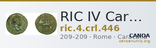 RIC IV Caracalla 446 — CANOA