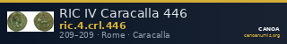 RIC IV Caracalla 446 — CANOA