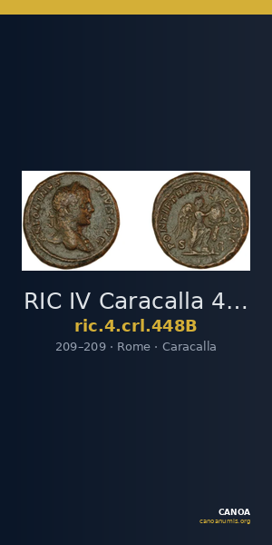 RIC IV Caracalla 448B — CANOA
