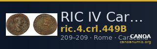 RIC IV Caracalla 449B — CANOA