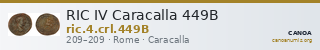 RIC IV Caracalla 449B — CANOA