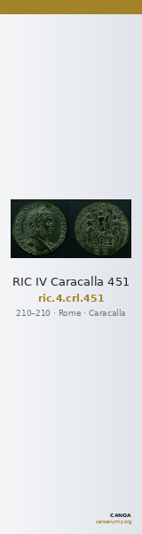 RIC IV Caracalla 451 — CANOA