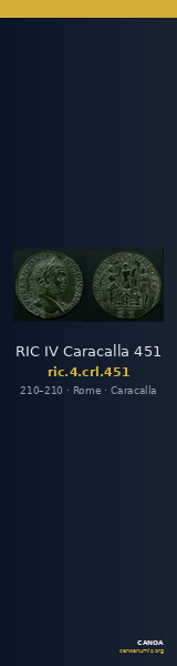 RIC IV Caracalla 451 — CANOA