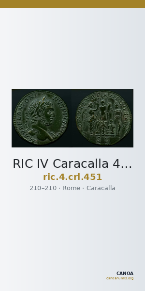RIC IV Caracalla 451 — CANOA