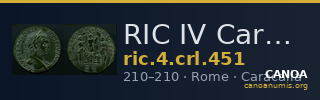 RIC IV Caracalla 451 — CANOA