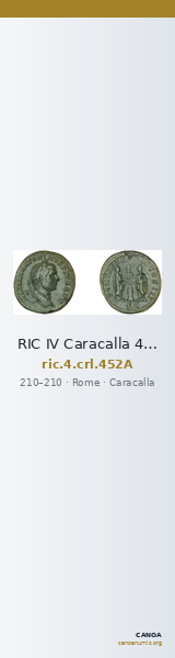 RIC IV Caracalla 452A — CANOA