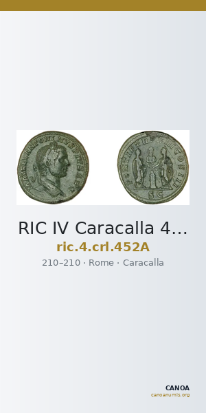 RIC IV Caracalla 452A — CANOA