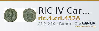 RIC IV Caracalla 452A — CANOA