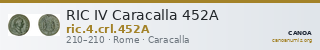 RIC IV Caracalla 452A — CANOA