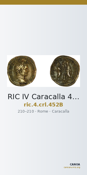 RIC IV Caracalla 452B — CANOA