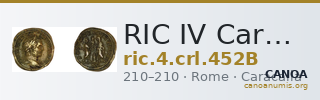 RIC IV Caracalla 452B — CANOA