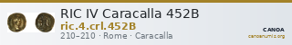 RIC IV Caracalla 452B — CANOA