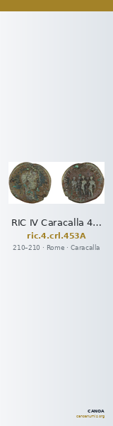 RIC IV Caracalla 453A — CANOA
