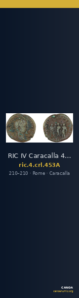 RIC IV Caracalla 453A — CANOA