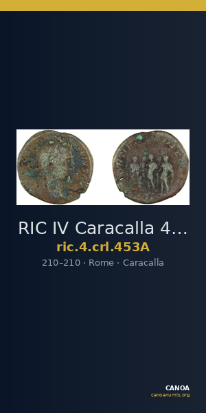 RIC IV Caracalla 453A — CANOA