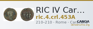 RIC IV Caracalla 453A — CANOA