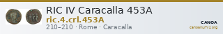 RIC IV Caracalla 453A — CANOA