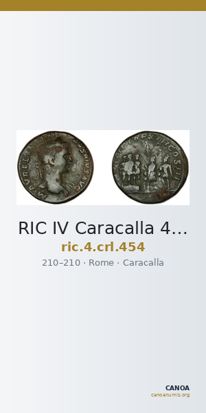 RIC IV Caracalla 454 — CANOA
