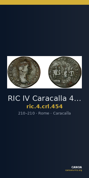 RIC IV Caracalla 454 — CANOA