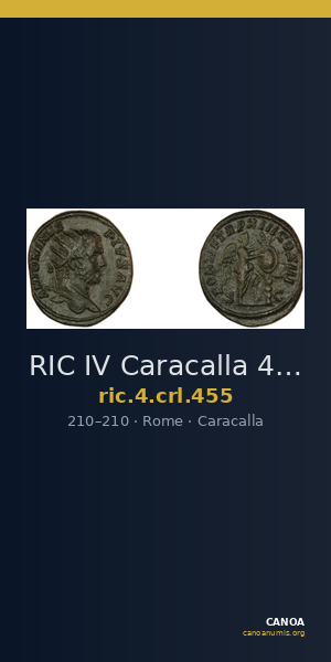 RIC IV Caracalla 455 — CANOA