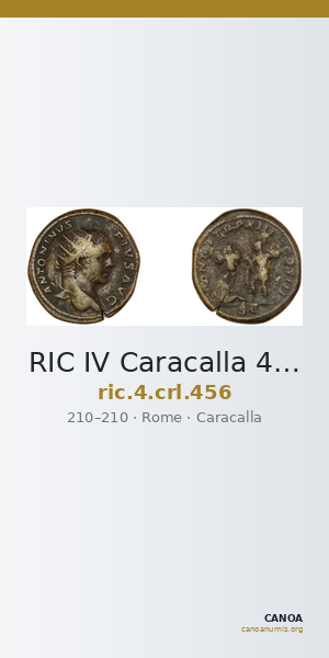 RIC IV Caracalla 456 — CANOA
