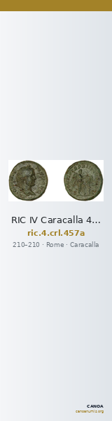 RIC IV Caracalla 457a — CANOA