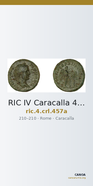 RIC IV Caracalla 457a — CANOA