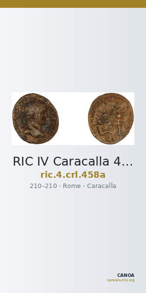 RIC IV Caracalla 458a — CANOA