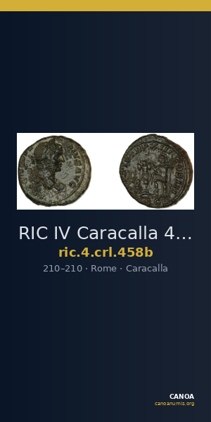 RIC IV Caracalla 458b — CANOA