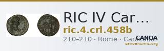 RIC IV Caracalla 458b — CANOA
