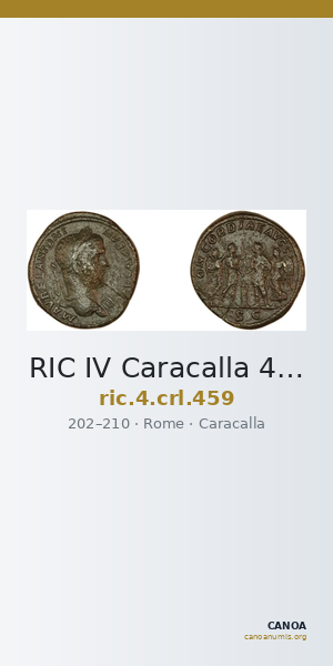 RIC IV Caracalla 459 — CANOA