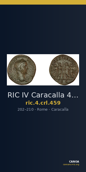 RIC IV Caracalla 459 — CANOA