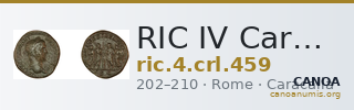RIC IV Caracalla 459 — CANOA