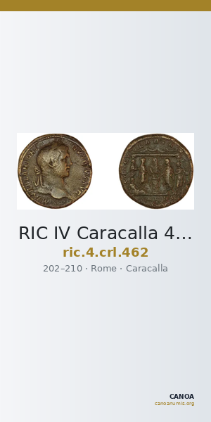 RIC IV Caracalla 462 — CANOA