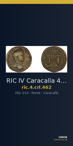 RIC IV Caracalla 462 — CANOA