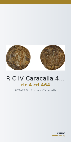 RIC IV Caracalla 464 — CANOA