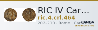 RIC IV Caracalla 464 — CANOA