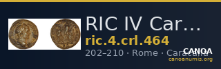 RIC IV Caracalla 464 — CANOA